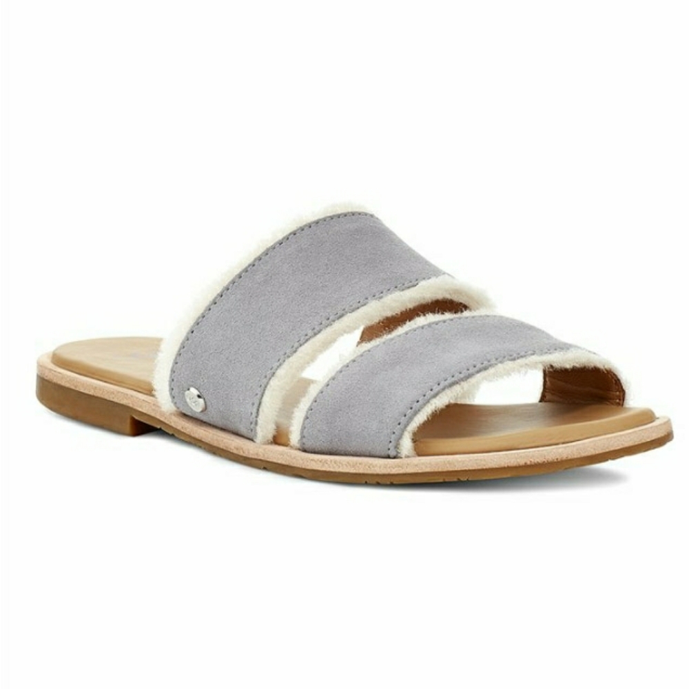 UGG Soft Amethyst Evalita Suede Sandal sz 8